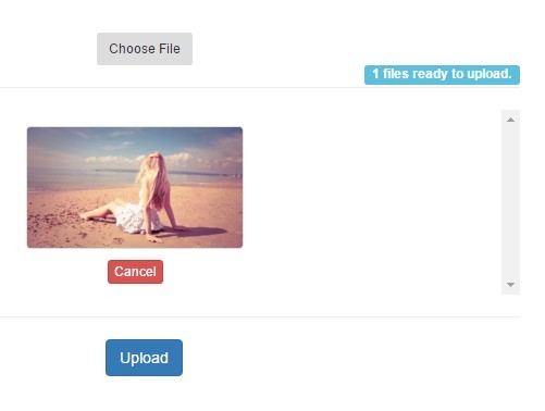 Custom Html5 File Uploader with jQuery and Bootstrap - ccFileUpload