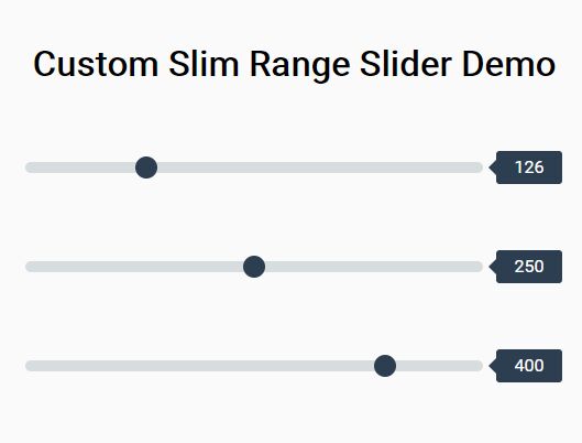 Custom Slim Range Slider With CSS And jQuery