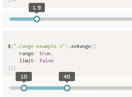 Customizable & Accessible jQuery Range Slider Plugin - asRange