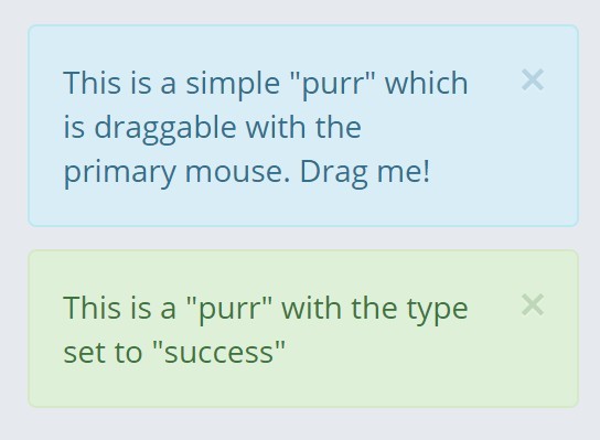 Customizable Alert Plugin with jQuery and Bootstrap 3 - Purr