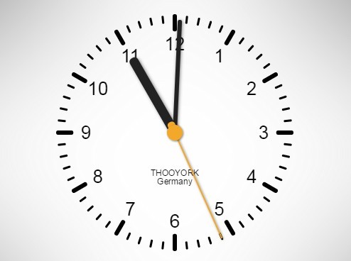 Customizable Analog & Alarm Clock with jQuery and Canvas - thooClock