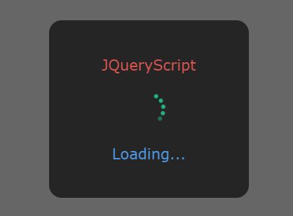 Customizable Loading Modal Plugin - jQuery modal-loading