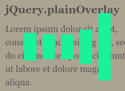 Customizable Overlay Loading Screen With jQuery - plainOverlay