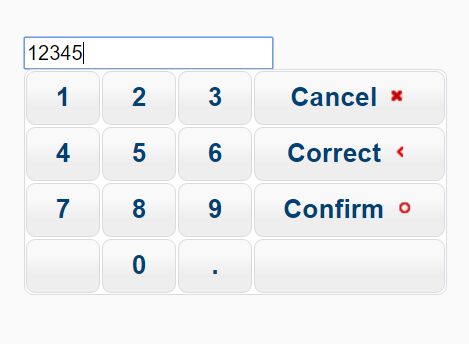 Customizable POS Pin Pad Widget For jQuery UI - Pinpad