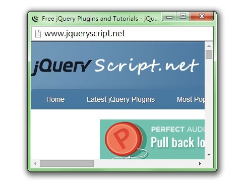 Customizable Popup Browser Windows with jQuery Popup Window Plugin