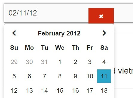 Customizable jQuery Date & Time Picker For Foundation Framework