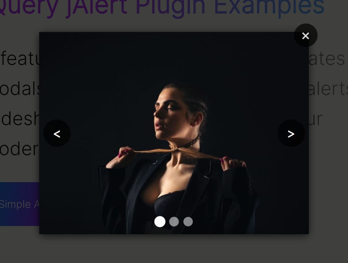 Customizable jQuery Modal Dialog Plugin with CSS3 Animations - jAlert