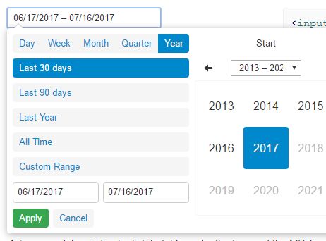 Convenient Date Range Picker Plugin For jQuery - dateRangePicker