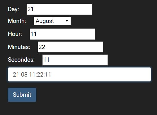 Select Dates & Times From Form Fields - jQuery moDateTimeField