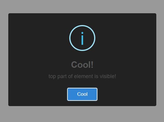 Detect If An Element Is Visible - jQuery onScreen