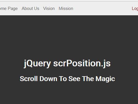 Detect Scroll Up And Scroll Down Events With jQuery - scrPosition.js