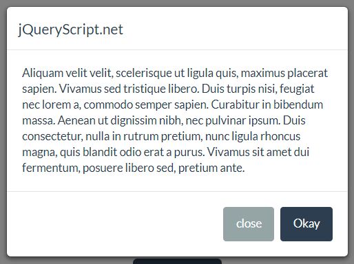 Versatile Dialog Popup Plugin With jQuery And Bootstrap - simpleDialog