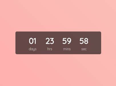 Easy Digital Countdown Clock Plugin With jQuery