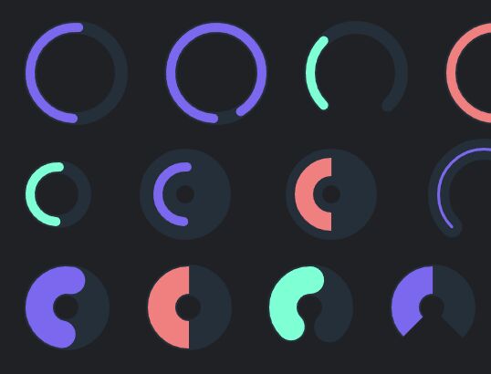 Animated Donut/Pie/Ring Charts With jQuery And SVG - Donutty