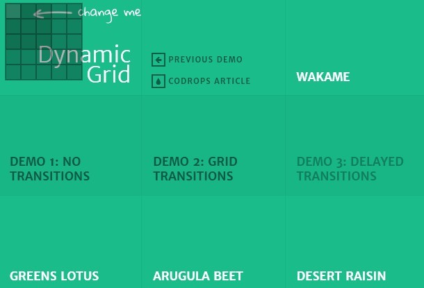 Dynamic Grid Layout with Awesome Transition Effects