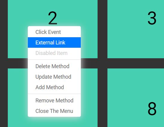 Dynamic Right Click Menu Plugin With jQuery - Context Menu