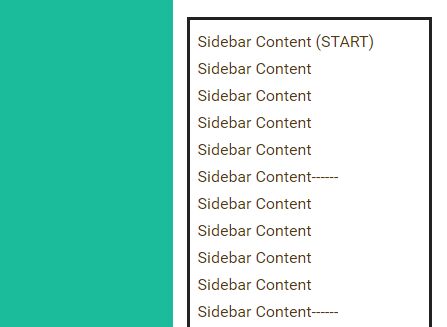 Easy Mobile-friendly Fixed Sidebar Plugin With jQuery - sidebarFix.js