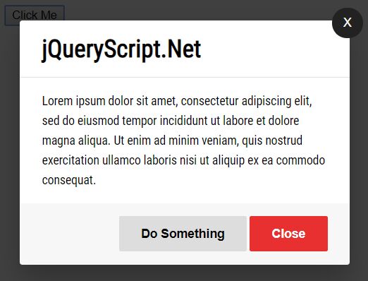 Easy Responsive Modal Dialog In jQuery - simple-modal