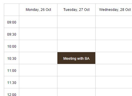 Easy Weekly Calendar Plugin For jQuery - easycal