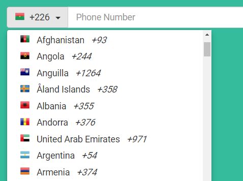 Easy jQuery International Telephone Input Plugin - IntlInputPhone | Free jQuery Plugins