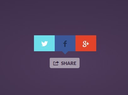 Easy jQuery Plugin For Popup Social Buttons - Share Button