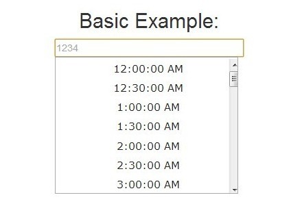 Easy jQuery Time Picker and Formatting Plugin - Timepicker