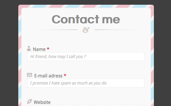 Elegant Contact Form with CSS & HTML5