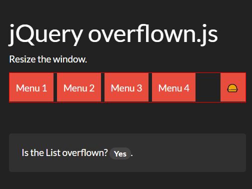 Element Overflow Checker With jQuery - overflown.js