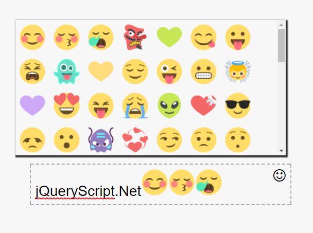 Minimal Emoji Picker For jQuery - emoji-plugin