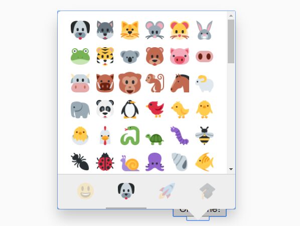 Easy Emoji Picker With jQuery And Twemoji - lsxemojipicker.js