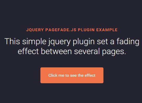 Fading Between Several Web Pages With jQuery - pagefade.js