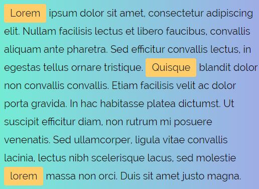 Fast Word Highlighting Plugin - jQuery.Highlight.js | Free jQuery