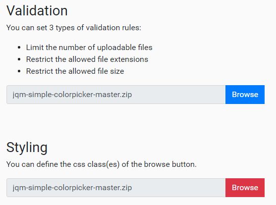 Customizable File Input Plugin For Bootstrap 4 - Fileselect