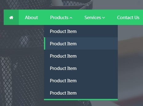 Flat Animated Dropdown Menu with jQuery and Animate.css