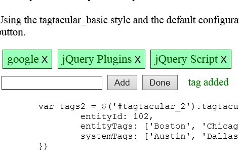 Flexible jQuery Tags Management Plugin - tagtacular