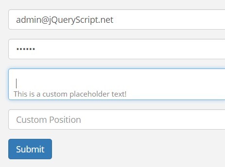 Floating Input Placeholder Plugin For jQuery - Smart Placeholder
