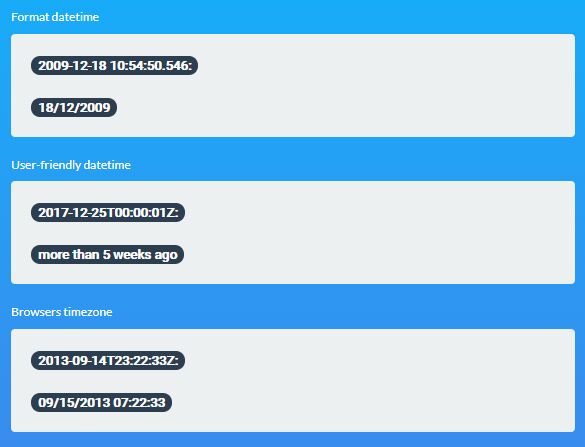 Format/Prettify/Convert Datetime - dateFormat