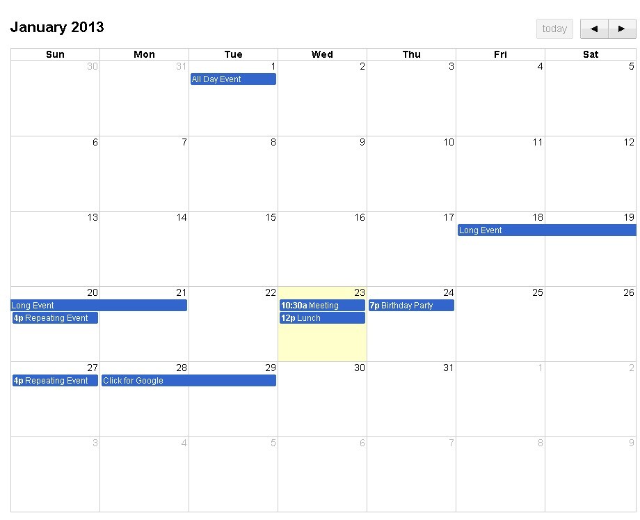 Feature-rich And Draggable Event Calendar Plugin - FullCalendar