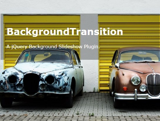 Fullscreen Crossfading Background Slideshow with jQuery - BackgroundTransition