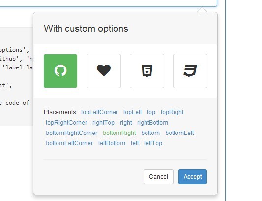 Generic Picker Plugin with jQuery and Bootstrap