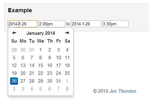 Google Calendar-Like jQuery Data & Time Range Picker - datepair