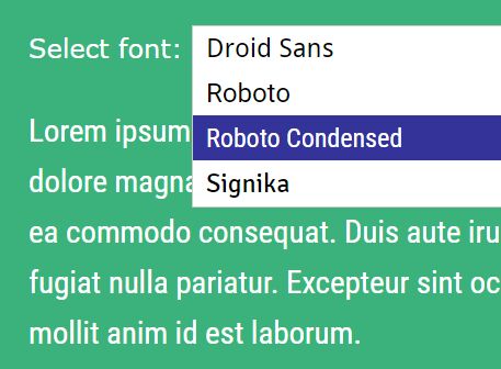 Google Web Font Picker Plugin With jQuery And jQuery UI - Webfont selector