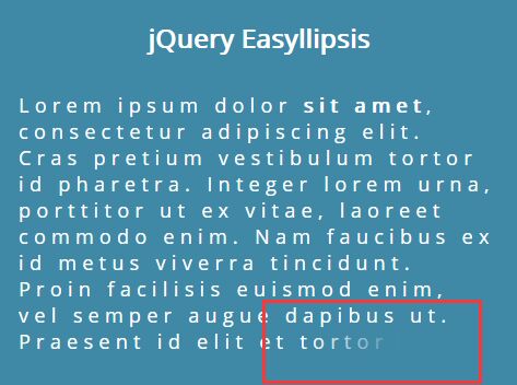 Gradient Ellipsis Effect With jQuery And CSS3 - Easyllipsis