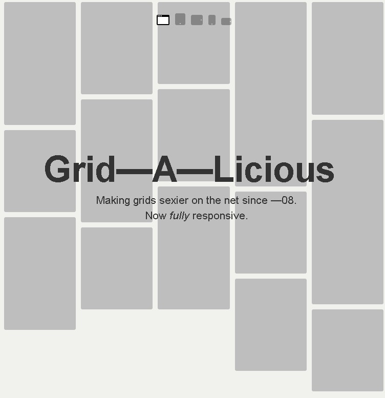 Grid-A-Licious - Awesome Responsive Grid Layout