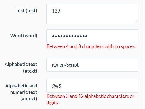 Powerful Html5 Form Validation Plugin Jquery Djvalidator Free Jquery Plugins