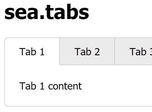 Handy Tabs Component with jQuery and CSS - sea.tabs