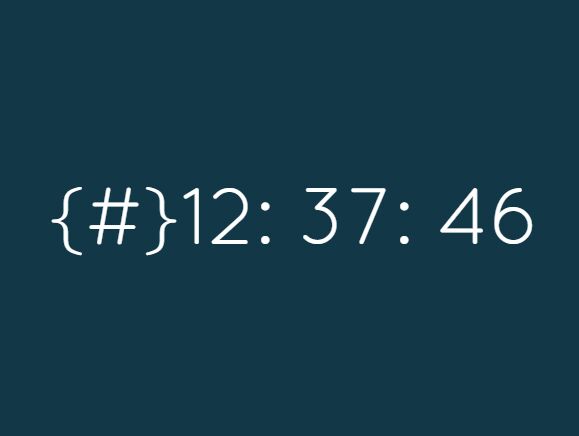 Hexadecimal Color Clock With jQuery and CSS3 - Hexclock