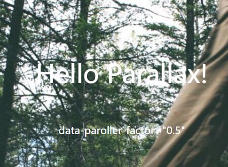 Horizontal/Vertical Parallax Scrolling Effects In jQuery - paroller.js