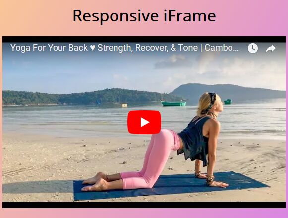 Make Iframe Responsive While Preserving Aspect Ratio