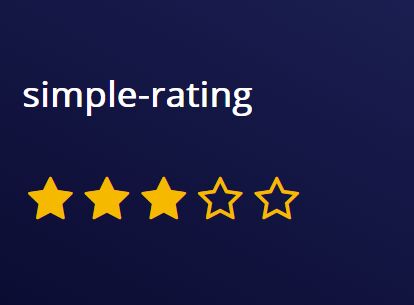 Simple Star Rating Input Plugin - jQuery rating.js